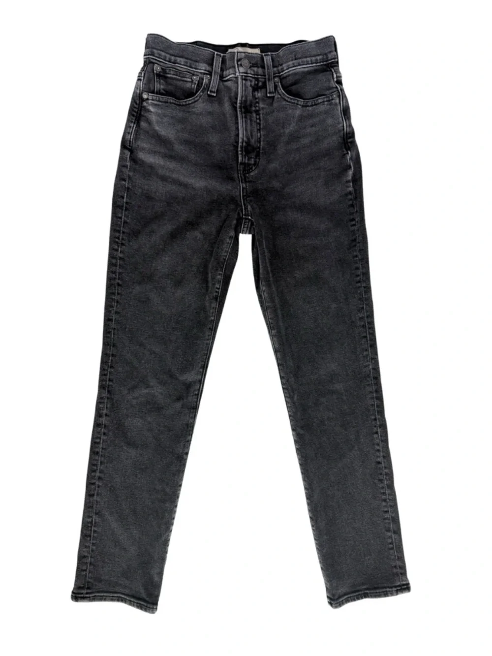 Madewell Perfect Vintage Jeans Black High Rise Straight Leg Women’s 25